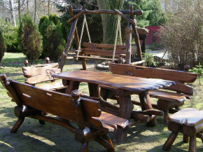 DREWMAR dębowe meble ogrodowe stoły ławki
