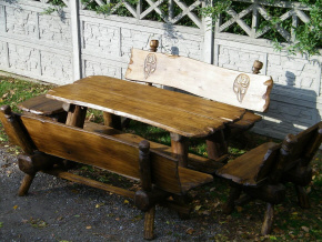 DREWMAR dębowe meble ogrodowe stoły ławki
